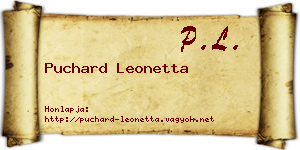 Puchard Leonetta névjegykártya